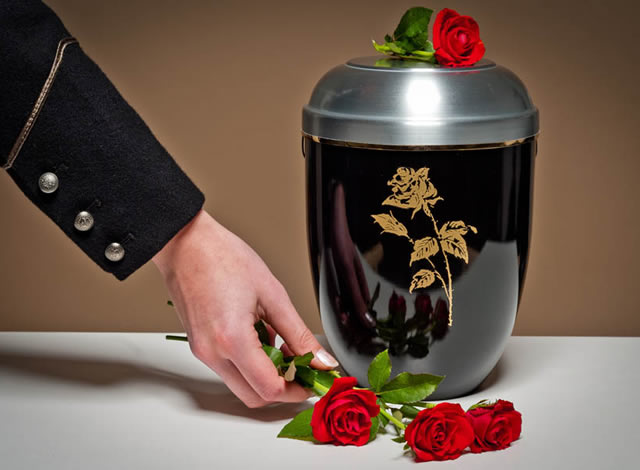 urna per la cremazione